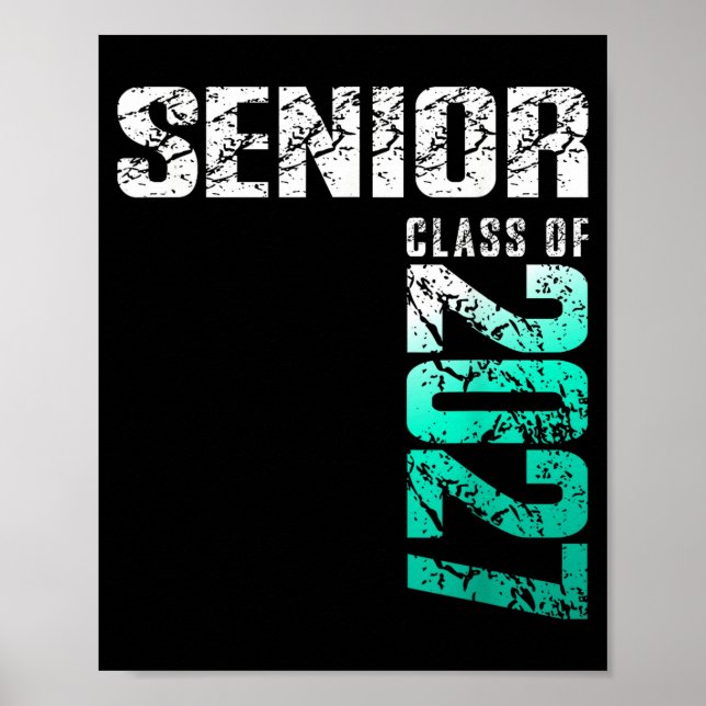 Senior 2027 Abschlussklasse 2027  Poster (Vorne)