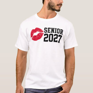 Senior 2027 Küss meine Klasse auf Wiedersehen Klas T-Shirt