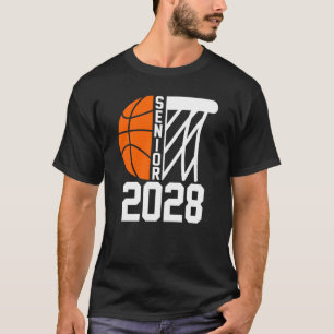Senior 2028 Class of 2028 Abschluss Basketball Pl T-Shirt