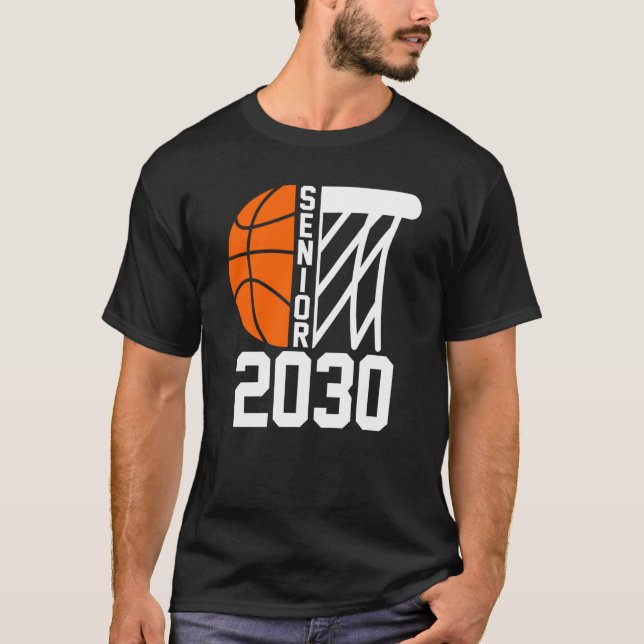 Senior 2030 Class of 2030 Graduation Basketball Pl T-Shirt (Vorderseite)