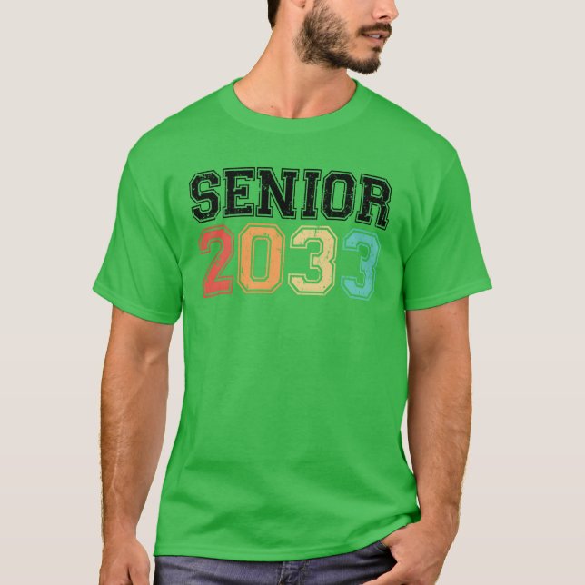 Senior 2033 Retro Vintage funny T-Shirt (Vorderseite)