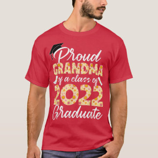 Senior 22 Blume Proud Oma einer Klasse von 2022 T-Shirt