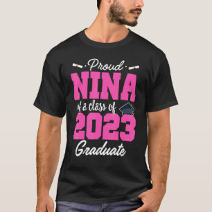 Senior 23 Proud Nina der Klasse 2023 Absolvent A T-Shirt