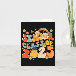 Senior 25 Cl von 2025 Abschluss School Retro Groov Karte