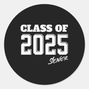 Senior Abschluss CL of 2025 Uni University Gr Runder Aufkleber