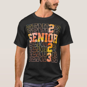 Senior Abschluss Class of 2023 Gefärbte Krawatte S T-Shirt