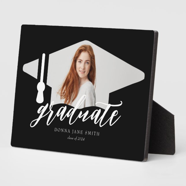 Senior Abschluss Foto Graduate Fotoplatte (Seite)