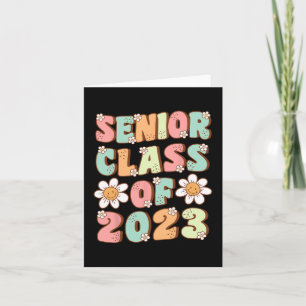 Senior Abschluss Niedlich Groovy Senior Cl of 2023 Karte