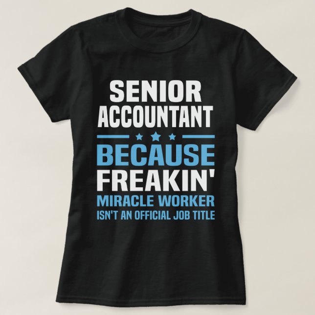 Senior Accountant T-Shirt (Design vorne)