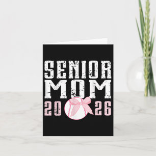 Senior Back to School 2026 Baseball Bow CL of 2026 Karte