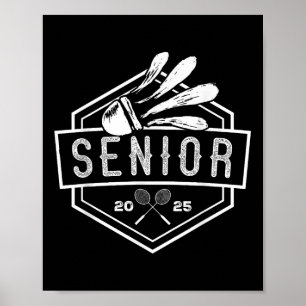 Senior Badminton Spieler Shuttle Cl Von 2025 Absol Poster