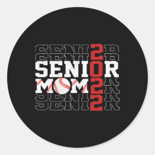 Senior Baseball Mama 2022 Mama High School G Runder Aufkleber