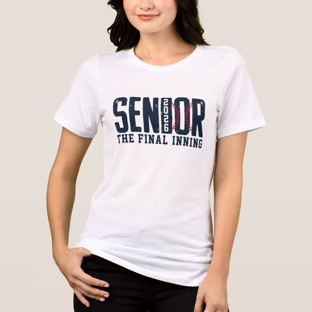 Senior Baseball , Senior Design Tri-Blend Shirt (Vorderseite)