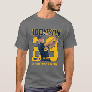 Senior Baseball Spieler Nummer Benutzerdefiniertes T-Shirt