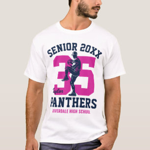 Senior Baseballspieler Individuelle Farbe Sporttag T-Shirt