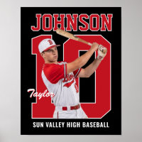 Senior Baseballspieler Nummer Benutzerdefiniertes 
