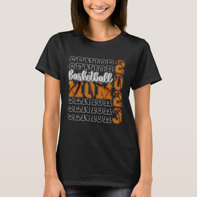 Senior Basketball Mama 2023 Sport Lover Mama G T-Shirt (Vorderseite)