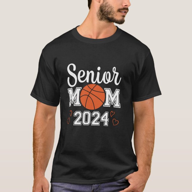 Senior Basketball Mama 2024 Class of 2024 Player G T-Shirt (Vorderseite)
