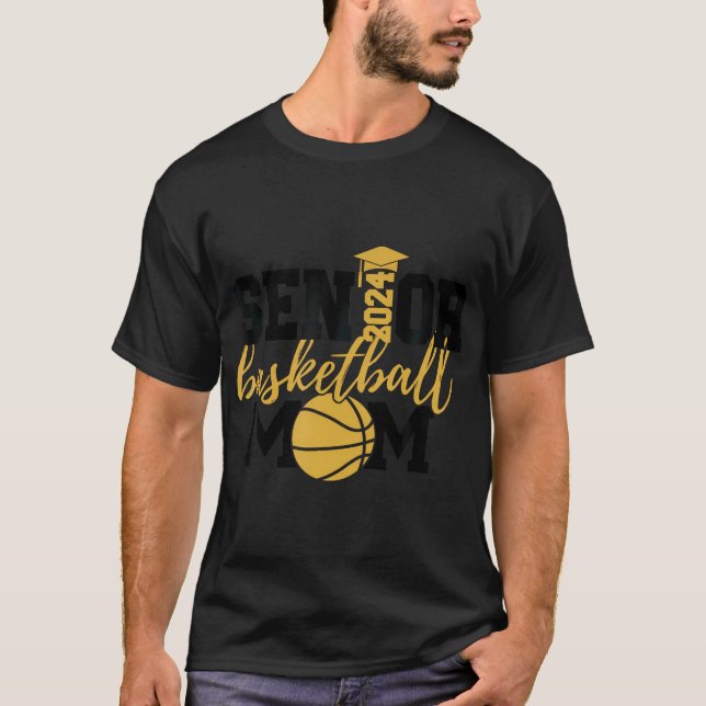 Senior Basketball Mama 2024 Shirt (Vorderseite)