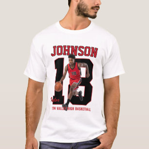 Senior Basketball Spieler Nummer Benutzerdefiniert T-Shirt