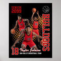 Senior Basketballspieler benutzerdefinierte Fotoco
