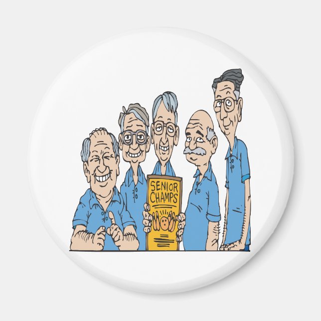Senior Bowling Champs Magnet (Vorne)