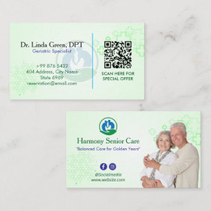 Senior Care Rehab   Grünmedizin Visitenkarte