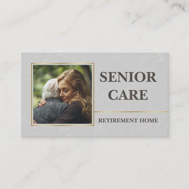 Senior Care Rentirement Zuhause Ältere Dienste Visitenkarte (Vorderseite)