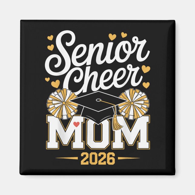 Senior Cheer Mama Cl von 2026 Magnet (Vorne)