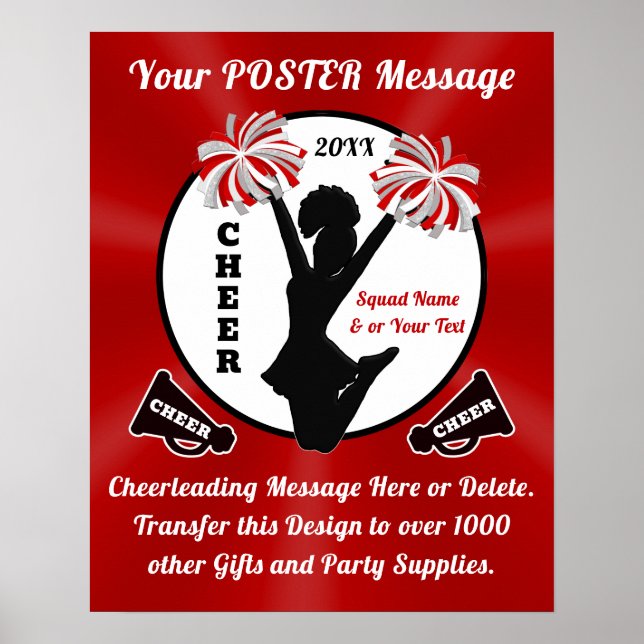 Senior Cheer Posters, Cheer Team Posters Poster (Vorne)