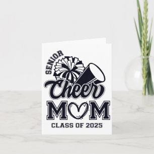 Senior Cheerleader Mama Cheer Cl of 2025 Abschluss Karte