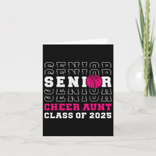 Senior Cheerleader Tante Cheer Cl of 2025 Graduati Karte