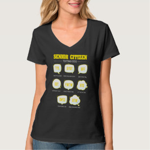 Senior Citizen Sims Code Ältere Alte T-Shirt