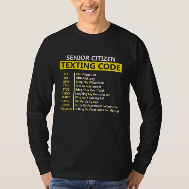 Senior Citizen Sims Code Beste Freundin Lol Btwtty T-Shirt (Vorderseite)