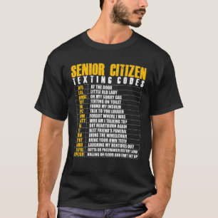 Senior Citizen Sims Code Funny Ältere Gag Geschen T-Shirt