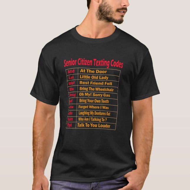 Senior Citizen Sims Codes Discount - Senioren T-Shirt (Vorderseite)