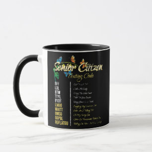 Senior-Citizen-Textcode Lustiger Opa Tasse