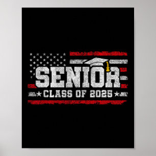 Senior Cl 2025 Abschluss - American Flag - Senior Poster