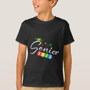 Senior CL of 2023 Autismus Awareness School Gradua T-Shirt