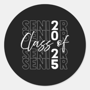 Senior CL of 2025 Graduation Party Senior Runder Aufkleber