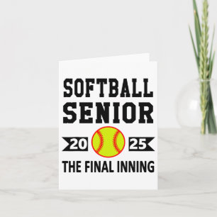 Senior CL of 2025 Softbyll Senior Night Abschluss Karte