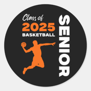 Senior Cl von 2025 Basketball Sport Senioren Junge Runder Aufkleber
