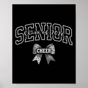 Senior Cl von 2026 Cheerleading Coquette Bow Absch Poster