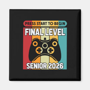 Senior Cl von 2026 Zurück zur Schule Gamer Senior Magnet