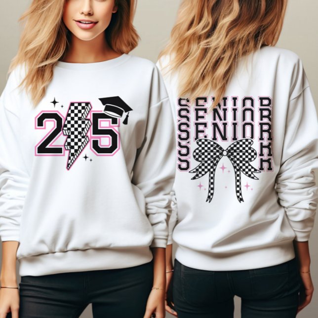 Senior Class 2025 Retro Abschluss Senior Tshirt (Von Creator hochgeladen)