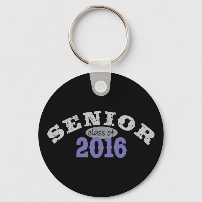 Senior Class of 2016 Lila Schlüsselanhänger (Vorderseite)