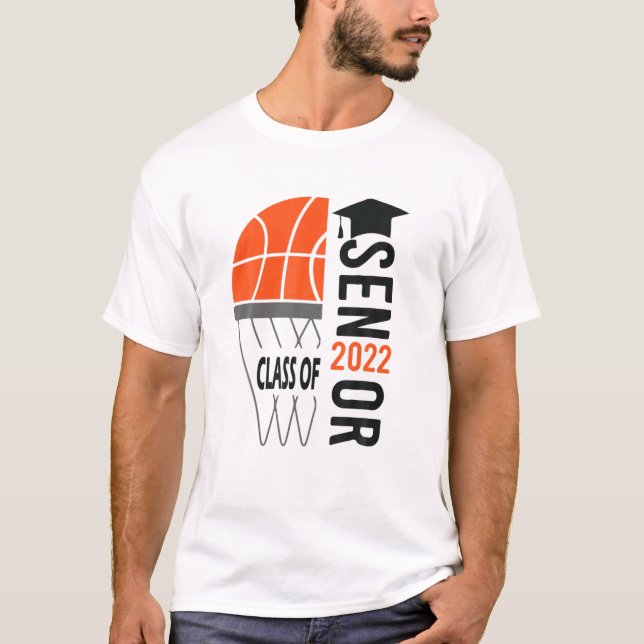 Senior Class of 2022 Abschluss Basketball T-Shirt (Vorderseite)