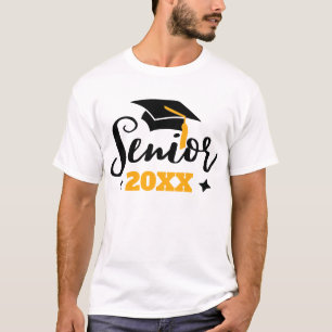 Senior class of 2022 Abschluss year black gold T-Shirt