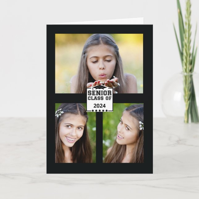 Senior Class of 2024 Foto Abschluss Ankündigung (Vorderseite)