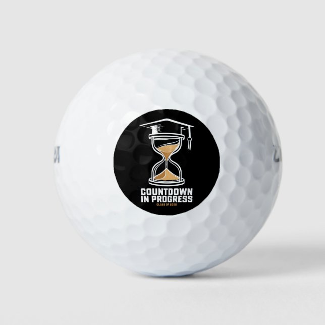 Senior Class of 2025 Countdown to Abschluss Gift Golfball (Vorderseite)
